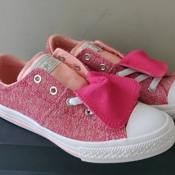 Converse CTAS Maddie ox big girl size 3 color pink  pop/storm - Picture 2 of 6